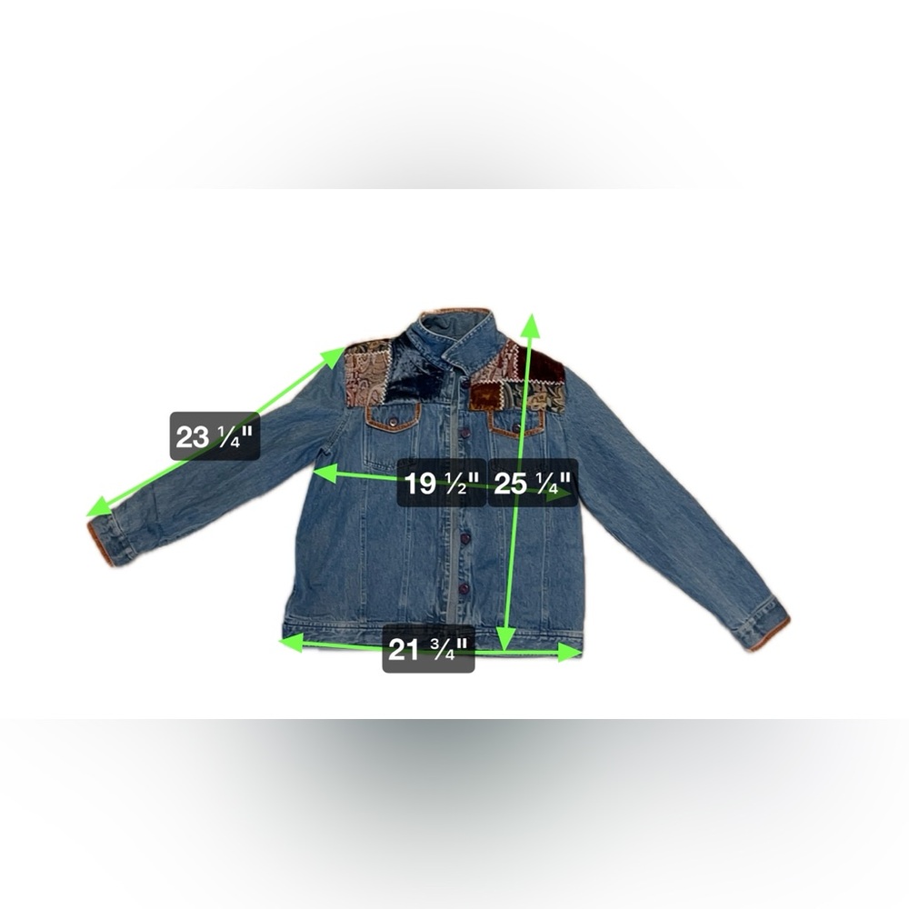 Quilted/patchwork denim jacket - Picture 5 of 5